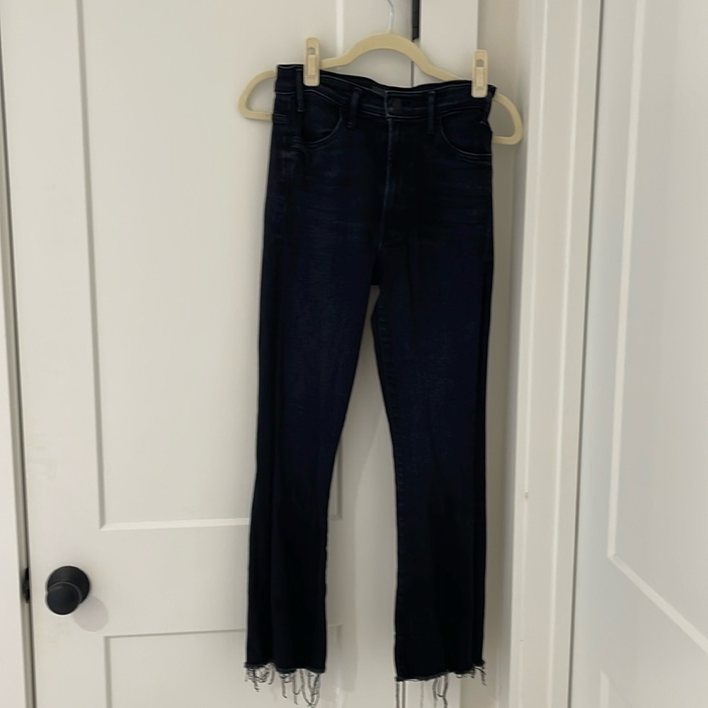 MOTHER the hustler ankle fray jeans